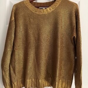 Gold Foil LOFT Sweater